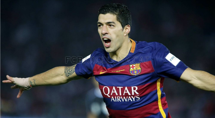  Suárez marcou cinco dos seis gols do campeão Barcelona no Mundial de Clubes 2015!