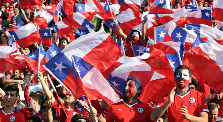  Torcida foi o grande trunfo do Chile na conquista do inédito título da Copa América!