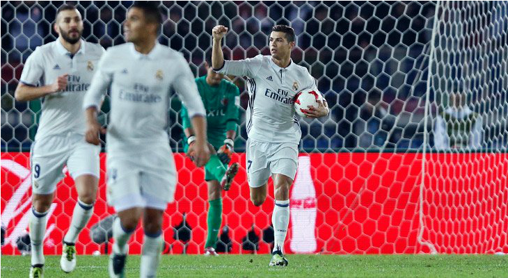  Cristiano Ronaldo fez hat-trick na complicada conquista do Real Madrid de mais um título no Mundial de Clubes!