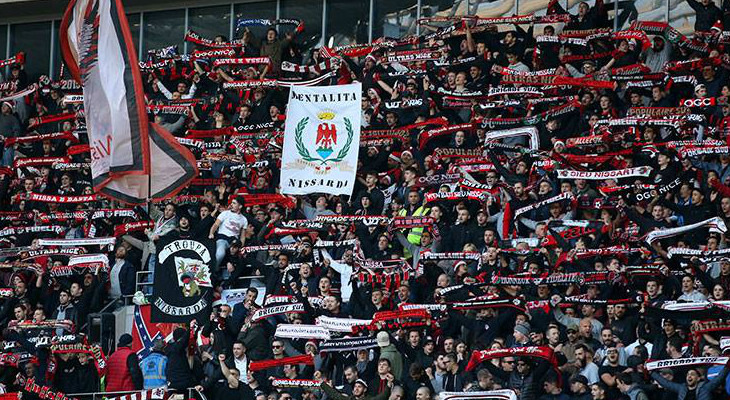  Torcida até comparece ao estádio, mas Nice ainda tem apenas a sétima melhor marca da Ligue 1!