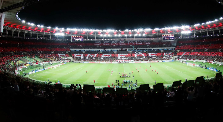  Flamengo superou a barreira dos 50 mil pagantes nas duas vezes que jogou no Maracanã pela Libertadores!