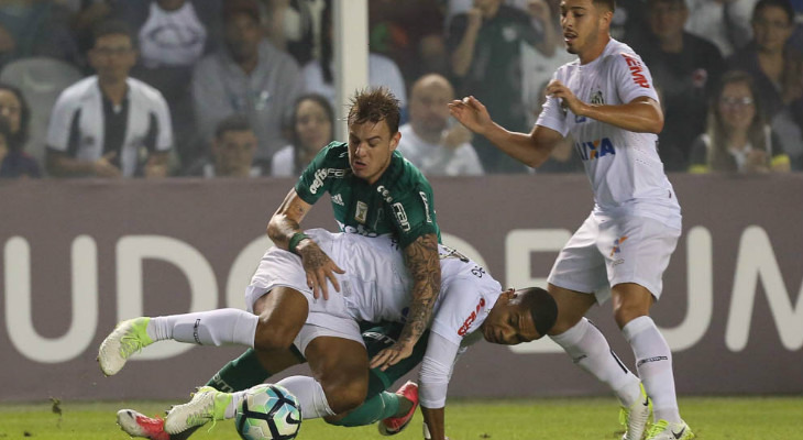  Palmeiras foi levado ao chão pelo Santos e já ronda a zona de rebaixamento do Brasileirão!