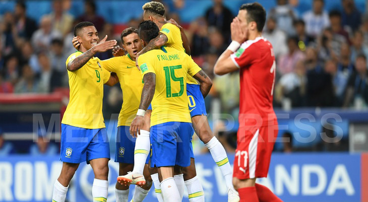  Brasil superou a Sérvia e garantiu a liderança do seu grupo na Copa do Mundo!