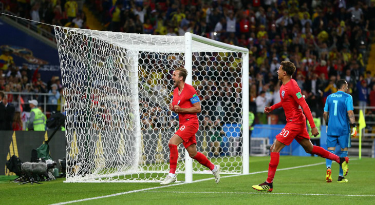  Kane, artilheiro da Copa do Mundo, deixou o seu na classificação da Inglaterra às quartas de final!