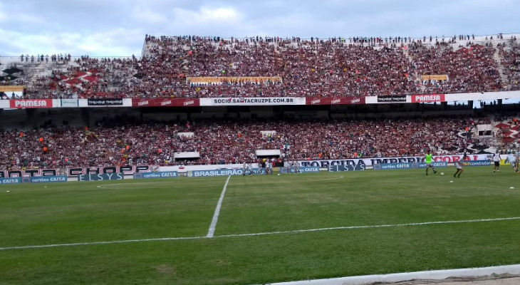  Santa Cruz lotou o Arruda pelas quartas de final da Série C e superou até o público do Real Madrid!