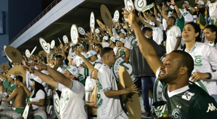  Torcida do Goiás comemorou o acesso à Série B do Brasileirão em Barueri!