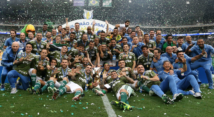  Palmeiras foi campeão pela segunda vez dos pontos corridos, mas não saiu do lugar no ranking do Brasileirão!