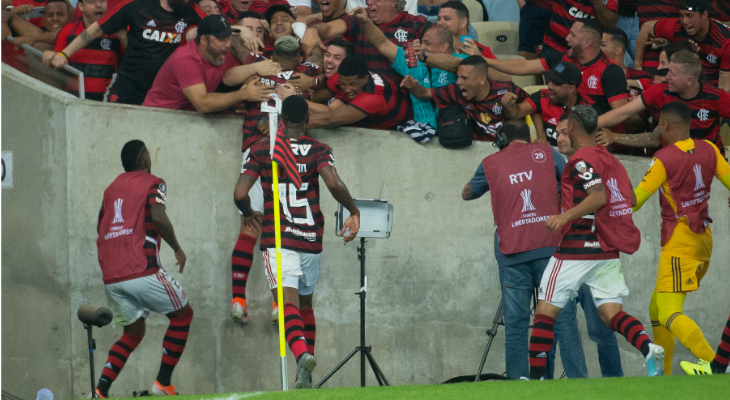  Flamengo eliminou o Emelec e chegou às quartas de final da Libertadores pela segunda vez neste século!