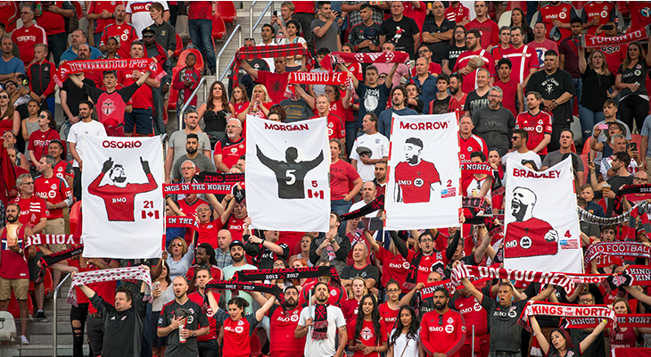  Torcida festejou mais um título do Toronto que jogará a final da MLS Cup!