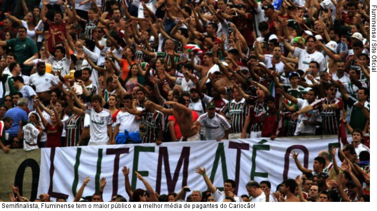  Semifinalista, Fluminense tem o maior público e a melhor média de pagantes do Cariocão!