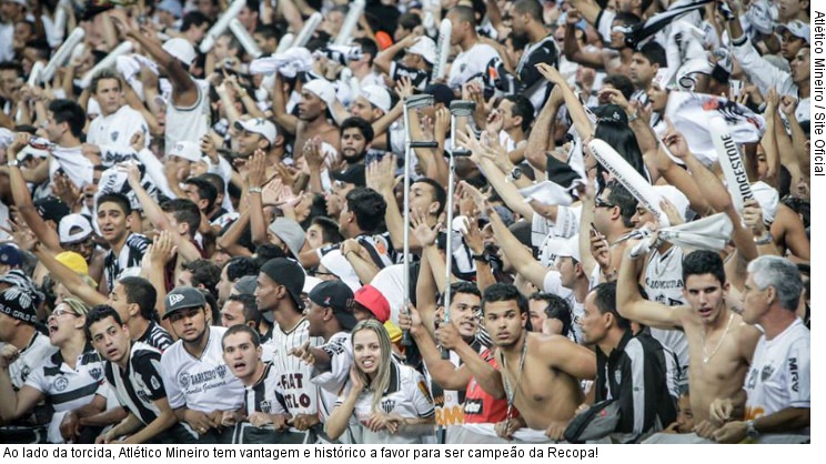  Ao lado da torcida, Atlético Mineiro tem vantagem e histórico a favor para ser campeão da Recopa!