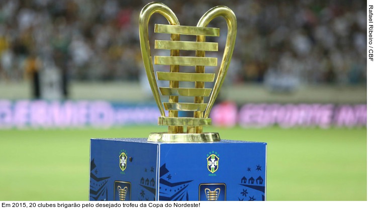  Em 2015, 20 clubes brigarão pelo desejado trofeu da Copa do Nordeste!