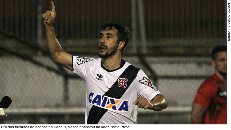  Um dos favoritos ao acesso na Série B, Vasco encostou na líder Ponte Preta!