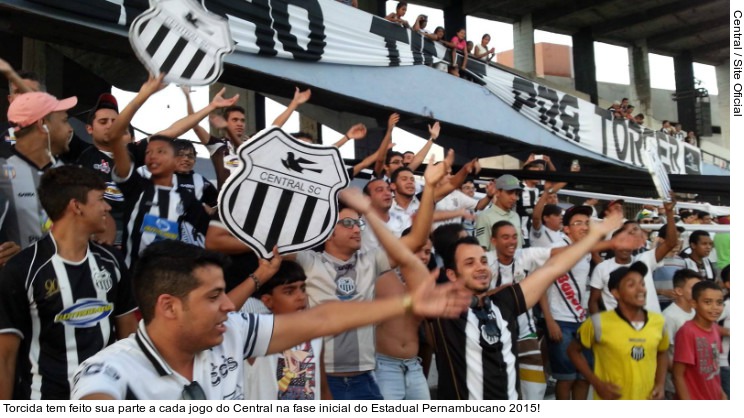  Torcida tem feito sua parte a cada jogo do Central na fase inicial do Estadual Pernambucano 2015!