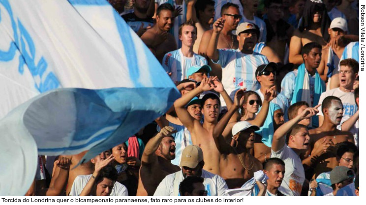  Torcida do Londrina quer o bicampeonato paranaense, fato raro para os clubes do interior!