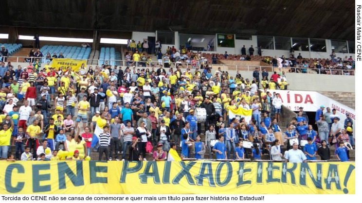  Torcida do CENE não se cansa de comemorar e quer mais um título para fazer história no Estadual!