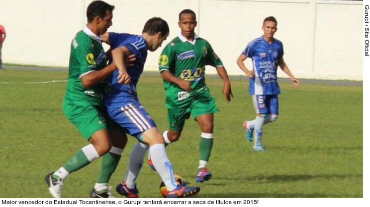  Maior vencedor do Estadual Tocantinense, o Gurupi tentará encerrar a seca de títulos em 2015!