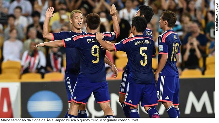  Maior campeão da Copa da Ásia, Japão busca o quinto título, o segundo consecutivo!