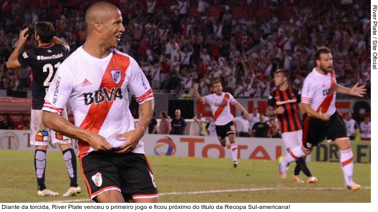  Diante da torcida, River Plate venceu o primeiro jogo e ficou próximo do título da Recopa Sul-americana!