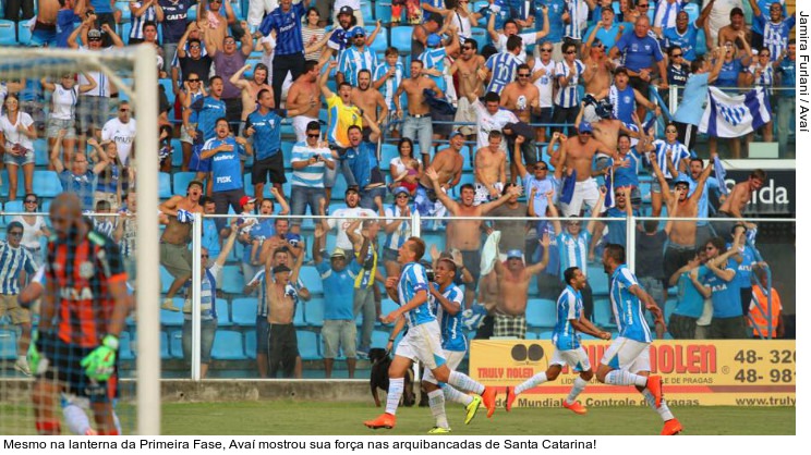  Mesmo na lanterna da Primeira Fase, Avaí mostrou sua força nas arquibancadas de Santa Catarina!