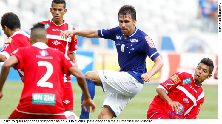  Cruzeiro quer repetir as temporadas de 2005 e 2006 para chegar a mais uma final do Mineiro!