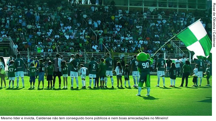  Mesmo líder e invicta, Caldense não tem conseguido bons públicos e nem boas arrecadações no Mineiro!